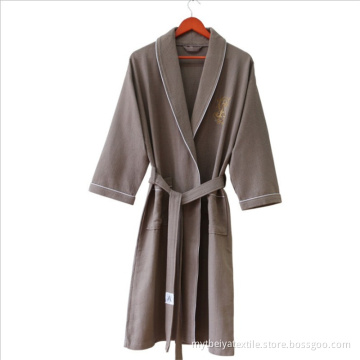 Fashion Comfortable Wholesale Heated 100% Cotton Bathrobe Hotel
